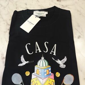 Casablanca Black Graphic Tee - Short Sleeve